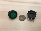 2 Pieces Green 12V LED Rocker switch on off 3pin lighted car C28