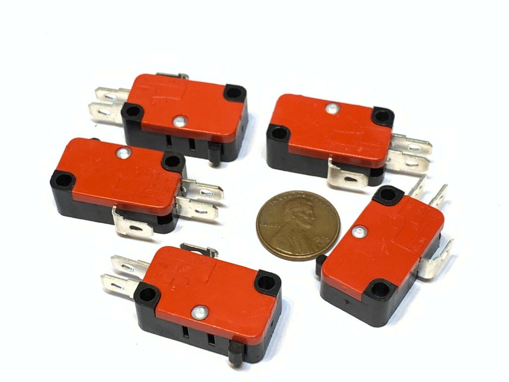 5 Pieces Bump Micro Limit Switch with no Lever v-15-1c25 15A 125/250VAC A14