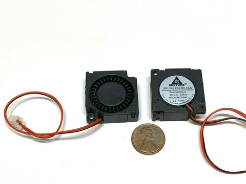 2 Pieces Blower 24v 3cm small 2pin cooler fan cpu 3d printer cnc mini 30mm A29