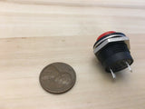 6 Pieces RED small N/O Momentary 16mm push button Switch round 12v on off C18