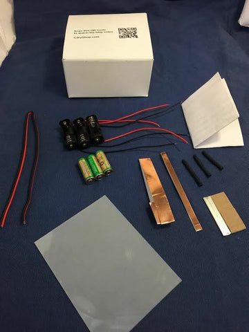 White Smart Film starter Kit 4" X 3"  electrochromic film switchable glass pdlc