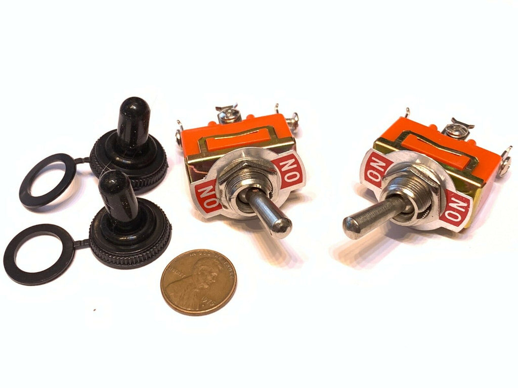 2 Pieces waterproof SPDT 3pin 15A 250V ON/ON Toggle 1/2" Switches A16