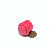 1 Piece Pink Arcade N/O Momentary 24mm push button Switch round on off 12v C26