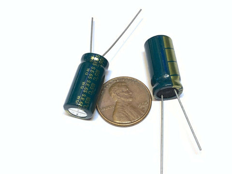 2 Pieces Green 3300uF 16V Electrolytic Capacitor Aluminum Radial B27