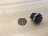 1 Piece Black small N/O Momentary 16mm push button Switch round 12v on off C18