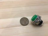 6 Pieces GREEN 16mm MOMENTARY N/O normally open PUSH BUTTON SWITCH DC on/off C24
