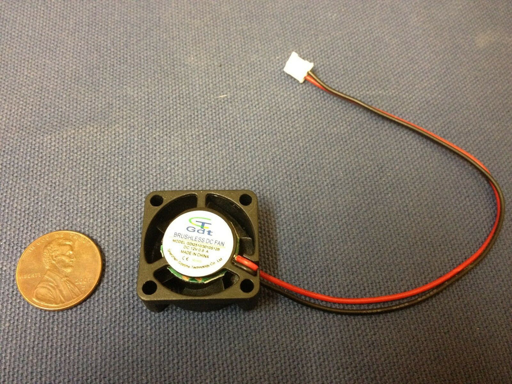 1x GDT mini Cooler 12V 2pin 2510 25x25x10mm DC Cooling Fan micro brushless c7