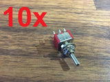 10x DPDT Momentary-Off-Momentary ON/OFF/ON Toggle Switches 5A 1/4 (on)off(on) a5