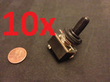10x waterproof boot On/Off  SPST Metal Toggle Switch AC 125v 4A dc 1/2” hole c15