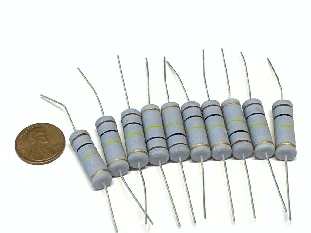 10 pack  5 watt 5% metal power oxide resistors carbon 100k ohm A28