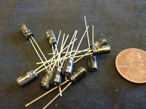 10 Pieces  50V  4.7UF Electrolytic Capacitor 4x7mm Radial A10