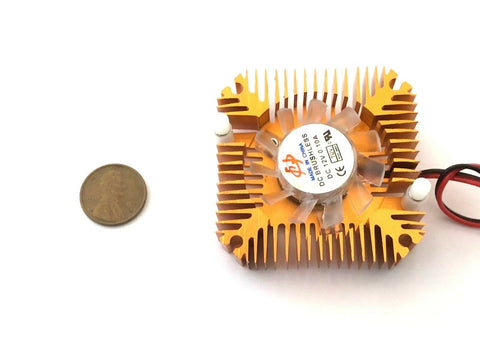 1 Piece copper 12v 55mm 2PIN Aluminum Cooling Fan Heatsink Cooler VGA CPU A8