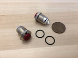 2 Pieces RED Metal N/O Round Momentary 12mm 12v Push Button Switch C26