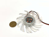 3 Pieces Clear Mini 65mm Clear FAN 12V 2Pin PC Cooler heatsink fan Cooling c35