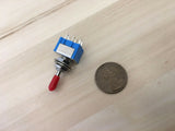 1 x RED Sleeve cap boot cap Blue On Off On Momentary Mini Toggle Switch 1/4 C8