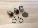 3 Pieces RED Metal N/O Round Momentary 12mm 12v Push Button Switch C26
