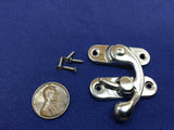 10 Sets Silver Tone Metal Hook Box Latches Clasp Box Lock Purse Lock 4 Holes c10