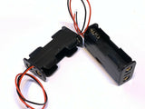 2 Pieces AA battery holder Double Layers Back to Back 2 wire leads 3v A16