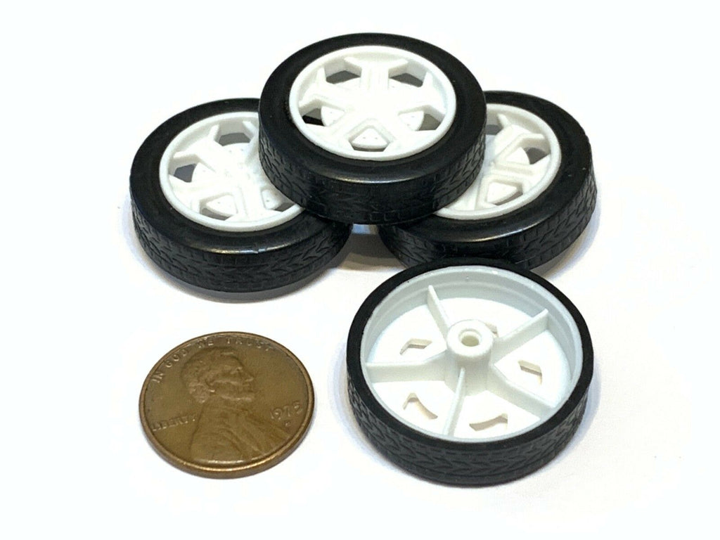 4 pieces K537 White  26MM Diameter rubber 2mm Car Robot Tire Wheel DC Motor C16