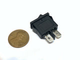 2 Pieces Black slim Rocker Switch SPST 10a 12v KCD1-110 3v latch On Off 2 Pin B8