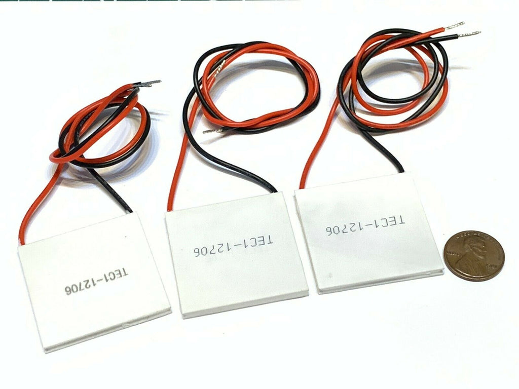 3 Pieces TEC1-12706 Heatsink Thermoelectric Cooler Cooling Peltier 12V 60W B5