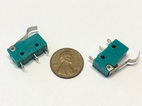 2 Pieces Green hump N/C N/O normally Micro Limit Switch Lever 125v 3a amp 5A c37