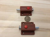 2 Pieces Brown KAK-7019 Spring loaded lock latch hook wood Catch Automatic C24