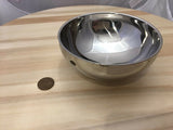 1 Piece rice 4.6" Round Shaped Silver Mixing Bowl Stainless Tableware Steel B22