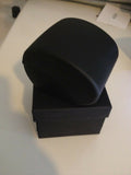 Leather led black Ring Jewelry Package Present Gift Box Case Wedding light in it