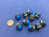 10x Blue MOMENTARY N/O normally open PUSH BUTTON SWITCH DC (on) off TK0304 A7