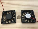 2 pieces DC 12V Brushless  Exhaust Fan 60mm 60x60x10 2pin 6010 Gdstime A11