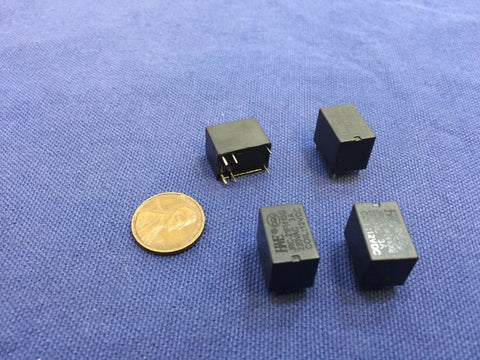 4 Pieces BLACK  Miniature PCB Relay JRC-21F 4100 DC 12V 6 Pins A5