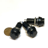 3 Pieces Black Latching PUSH BUTTON SWITCH DC 6A N/O normally open on/off C30