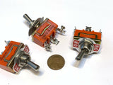 3 Pieces SPDT 3pin 15A 250V ON/ON Toggle 1/2" Switches A16