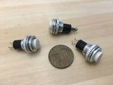 3 Pieces White Momentary PUSH BUTTON SWITCH normally open 10mm on off DS-316 C21