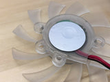 1 Piece Clear FAN 12V 2Pin PC Video Graphics Card VGA Cooler Cooling 65mm C24c35
