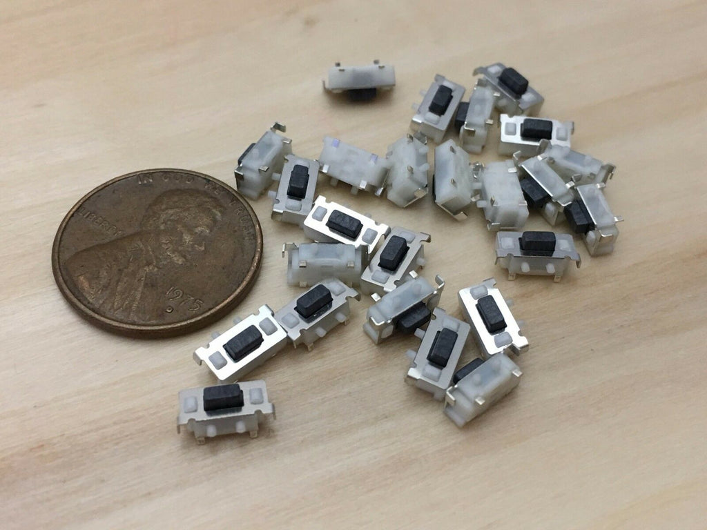25 Pieces White 3x6x3.5MM Tactile Tact Push Button Micro Switch Momentary C19