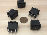 5 Pieces KCD1 latching Black Rocker switch on off on 6 pin C21