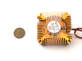 4 Pieces copper 12v 55mm 2PIN Aluminum Cooling Fan Heatsink Cooler VGA CPU A8