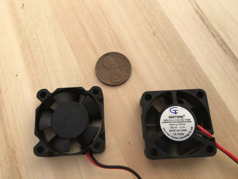 2 Pieces 5v 30mmx30x10 Brushless Cooling Fan small micro Flow CFM Gdstime C19