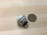2 Pieces White 16mm MOMENTARY N/O normally open PUSH BUTTON SWITCH DC on/off C24