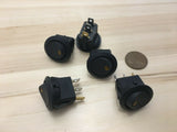5 Pieces Yellow 12V LED Rocker switch on off 3 pin lighted boat C13