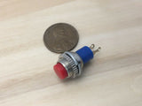2 Pieces Red N/C 10mm NORMALLY CLOSED NC PUSH BUTTON SWITCH c19