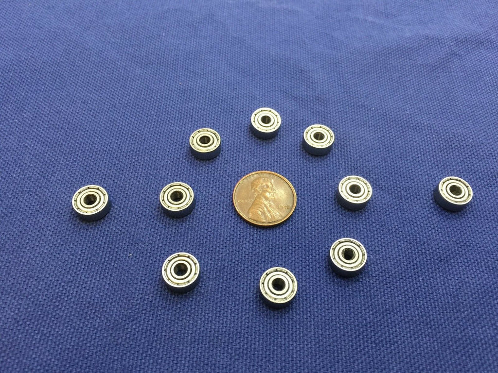 10 Pieces 623ZZ   Metal Shielded Ball Bearing x Miniature 3mm 10mm 4mm b7