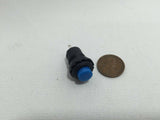 2 Piece 2pcs 2x blue 12mm Ring Momentary Push Button Switch DIY car Boat a10