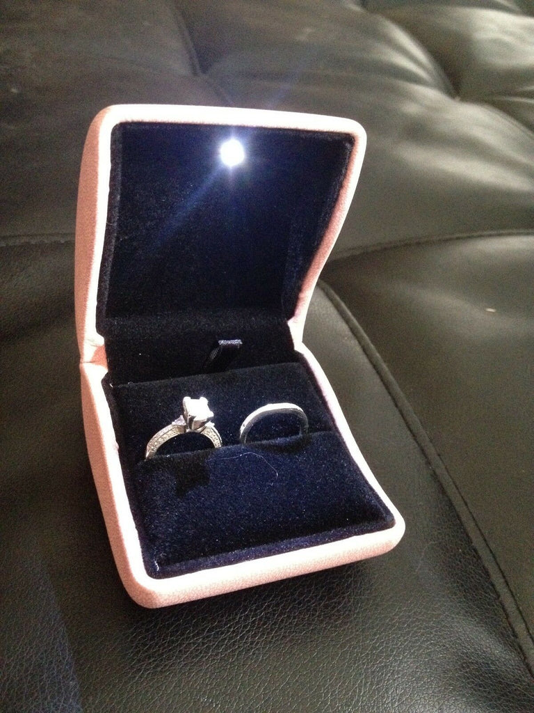 Custom Engagement & Wedding Ring Holder Box | LilyCraft