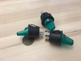 3 Pieces Green LED 10A ON OFF Toggle Switch 12v illuminated lamp 3 pin C29