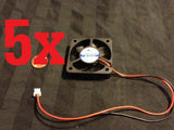 5x 5010 5cm 50 x 50 x 10mm DC 12V 2 Pin Computer Chipset VGA Video Heatsink b22