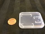 25x  Plastic transparent Clear Case Micro SD TF Card Box Protector 25pcs b11