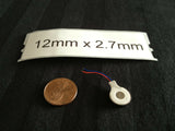 2x  12 mm x 2.7mm Voltage 3V Coin Vibration Micro Motor Flat Toy Cell Phone  b14